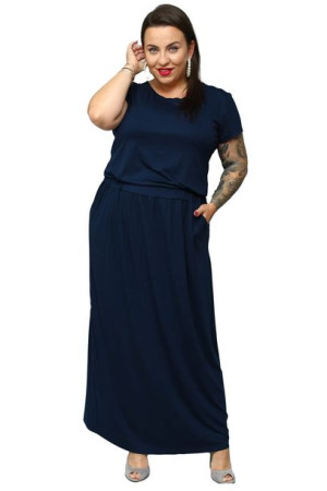 Sukienka IWONA long granatowa 38