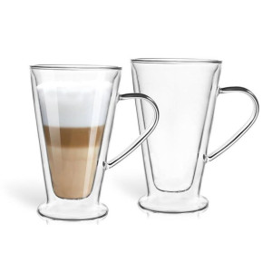 Szklanki termiczne MALACHIT STOŻEK 400 ml z uchem 2szt.