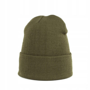 Czapka wywijana beanie klasyczna ciepła i miękka