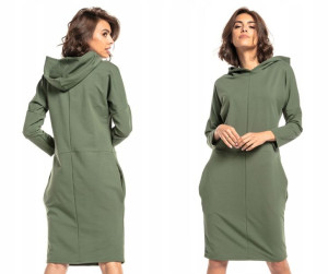 Sukienka z kapturem dresowa casual oversize 2XL