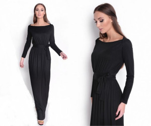 Wieczorowa długa sukienka maxi oversize S/M