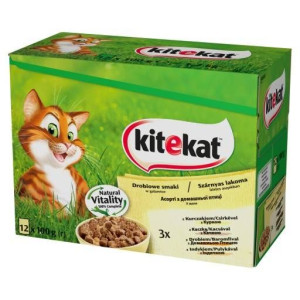 KITEKAT Drobiowe dania w galaretce 12x100g