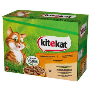 KITEKAT Delikatne smaki w sosie 12x100g