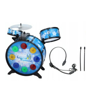 Eddy Toys duża perkusja z słuchawkami 53 cm