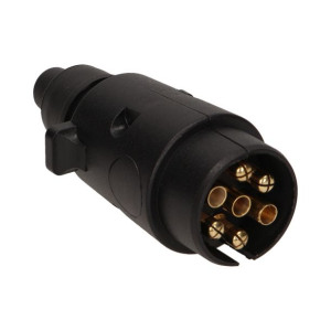 Orno Czarna Wtyczka Przyczepy Plastikowa 7 Pinów 12/24v Or-ae-1384