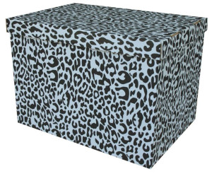 Pudełko Ozdobne 460x320x325 Panterka Szaro-czarna