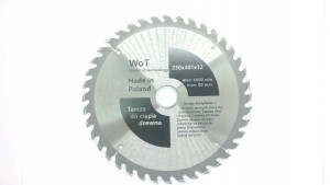 Tarcza Widiowa Do Cięcia Drewna 230x40tx32 Wot (c)