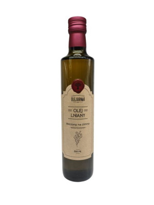 Olej lniany 500 ml budwigowy PREMIUM