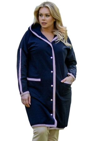 Bluza LATOSZKA zapinana z kapturem granat 42