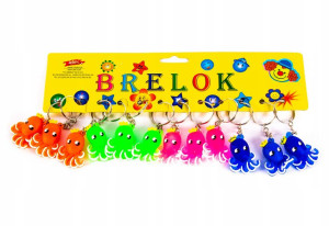 Ośmiornica Brelok Do Kluczy Zawieszka 12szt