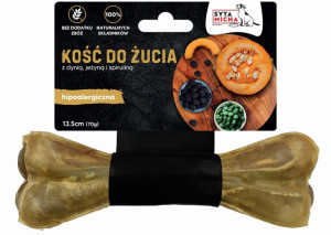 SYTA MICHA Kość do żucia dla psa hipoalergiczna z koniną, jeżyną i spirulin