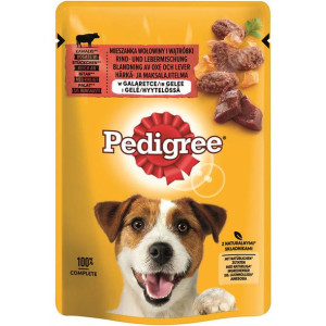 PEDIGREE Adult saszetka 100g - mokra karma dla psów z wołowiną z wątróbką w