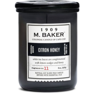 Colonial Candle M. Baker sojowa świeca zapachowa w słoju 8 oz 226 g - Citro