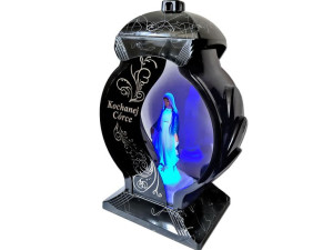 Znicz Córka Córce Ob Czarny Marmur +figurka Led