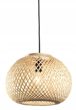 Lampa stylowa wisząca żyrandol Sigvard bambus boho