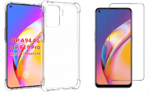 Etui Żelowe A-shock + Szkło Płaskie do Oppo Reno 5 Lite