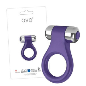 Pierśćień na Penisa z Wibracją OVO B1 Violet