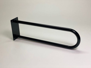 Poręcz łukowa stała 80 cm Ø25 CZARNA