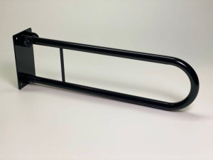 Poręcz łukowa uchylna 60 cm Ø25 CZARNA