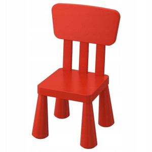 Ikea Mammut Krzesło Dziecięce Wew/zew, Czerwone