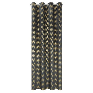Zasłona Chill 140x250 Czarny,złoc Eurofirany