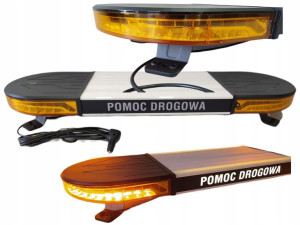 Belka Ostrzegawcza 48 Led 60w 12v 24v Kogut Laweta 1240x298 Mm
