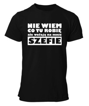 Koszulka męska NA PREZENT, DLA SZEFA