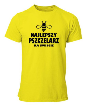 Koszulka męska PSZCZELARZ - NAJLEPSZY PSZCZELARZ NA ŚWIECIE