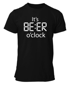 Koszulka męska IT'S BEER O'CLOCK piwo