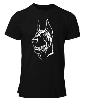 Koszulka męska DOBERMAN PIES T-shirt z PSEM