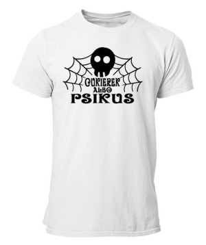 Koszulka męska CUKIEREK ALBO PSIKUS na Halloween