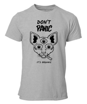 Koszulka męska KOT - DON'T PANIC IT'S ORGANIC