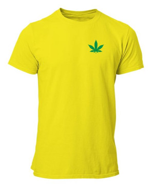 Koszulka męska MARIHUANA LISTEK na piersi