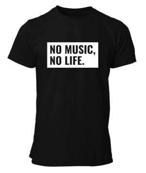 Koszulka męska NO MUSIC NO LIFE