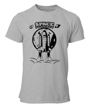 Koszulka męska SPACE JOURNEY - KOSMOS RAKIETA KOSMICZNA