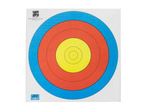 Tarcza papierowa 40 cm JVD FITA WA 6 pierścieni 3 kolory