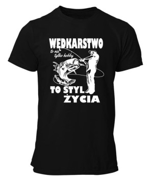 Koszulka męska WĘDKARSTWO TO STYL ŻYCIA
