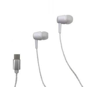Słuchawki z mikrofonem MT MAGICSOUND USB-C Białe