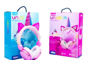 Kocie Uszy Słuchawki Dla Dzieci Bluetooth Kotek Jednorożec Unicorn