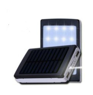Powerbank Power Bank 20000mAh Solarny wodoodporny pyłoszczelny 2x USB LED l