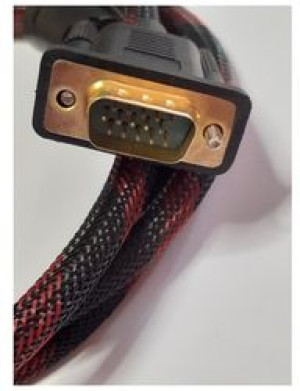 Kabel HDMI VGA mocny w oplocie z filtry