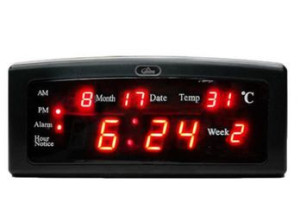 M3 909A / Zegar cyfrowy LED, budzik, kalendarz i temperatura