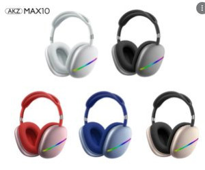 M1 AKZ MAX 10/ Bezprzewodowy zestaw słuchawkowy słuchawki bezprzewodowe Blu