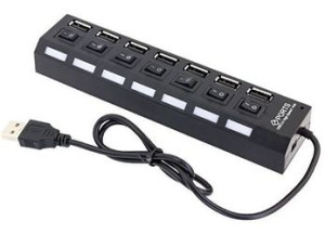 M2 / ROZGAŁĘŹNIK HUB z włącznikami/wyłącznikami osobnymi 7 x USB