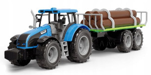 Zestaw farmerski - Zabawka traktor z przyczepką