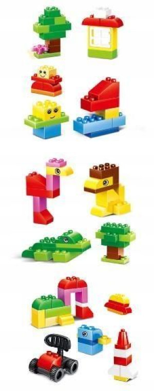 Zestaw dużych klocków w stylu DUPLO