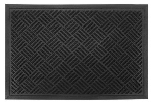 Wycieraczka podgumowana gumowa PCV PVC prostokątna JAMES 60 x 40 cm czarna