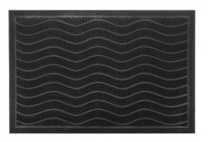 Wycieraczka podgumowana gumowa PCV PVC prostokątna JAMES 60 x 40 cm czarna
