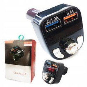 Transmiter FM Bluetooth MP3 Ładowarka USB 3,1+1A
