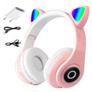 Kocie Uszy Słuchawki Dla Dzieci Bluetooth Kotek